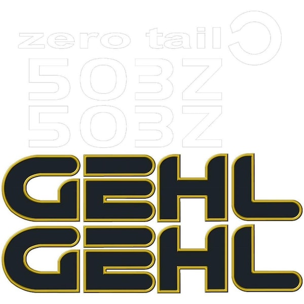 Aftermarket New Decal Set for Gehl Model 503Z Excavator Zero Tail Swing Machines MAE30-0249 - main
